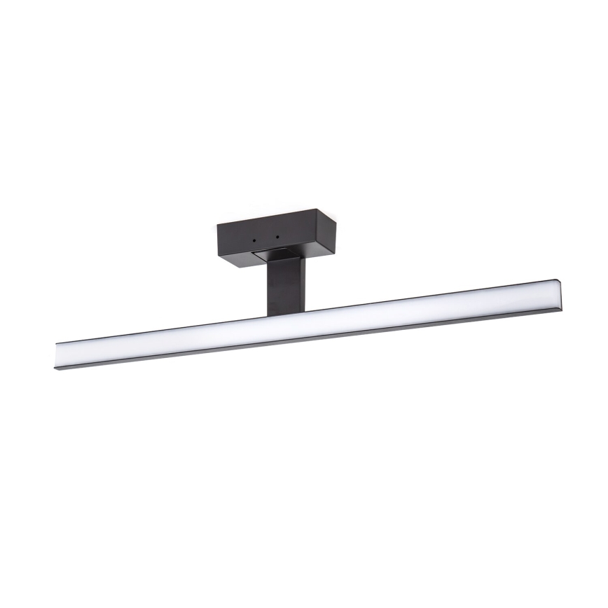 Aigostar - Iluminación LED para espejo de baño LED/12W/230V 4000K 60 cm IP44 negra