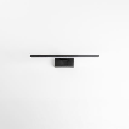 Aigostar - Iluminación LED para espejo de baño LED/8W/230V 4000K 40 cm IP44 negra