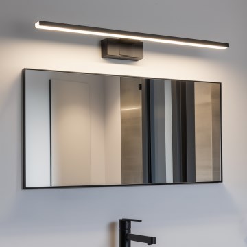 Aigostar - Iluminación LED para espejos de baño LED/12W/230V 4000K 60 cm IP44 negro