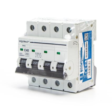 Aigostar - Interruptor automático tetrapolar 4P-40A-C 400V