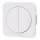 Aigostar - Interruptor doble con marco n.º 5 blanco