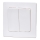 Aigostar - Interruptor doble con marco n.º 5, blanco