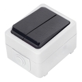 Aigostar - Interruptor doméstico de corriente alterna 250V/10A IP54
