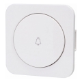 Aigostar - Interruptor sencillo para timbre con marco, blanco