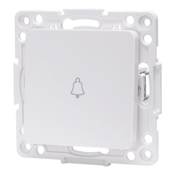 Aigostar - Interruptor sencillo sin marco para timbre, blanco