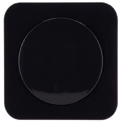 Aigostar - Interruptor simple con marco n.º 1, negro