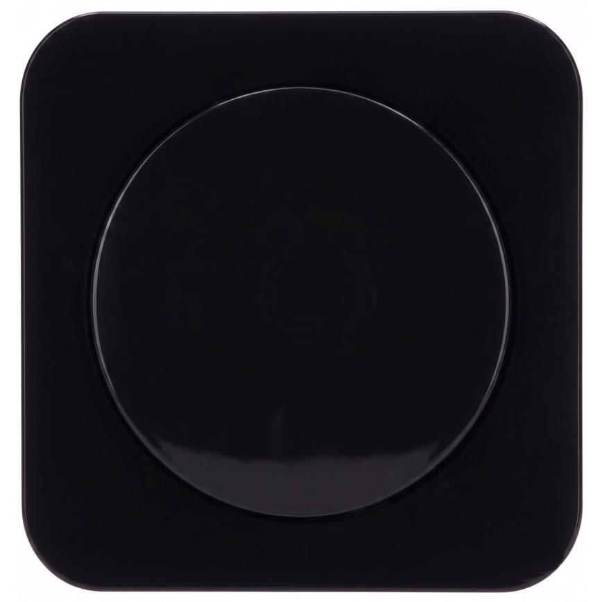 Aigostar - Interruptor simple con marco n.º 1, negro