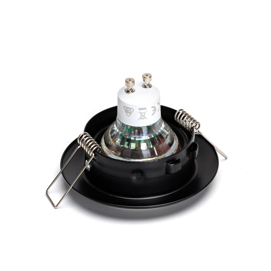 Aigostar - Juego 3x focos empotrables LED 1xGU10/4,5W/230V 4000K negro