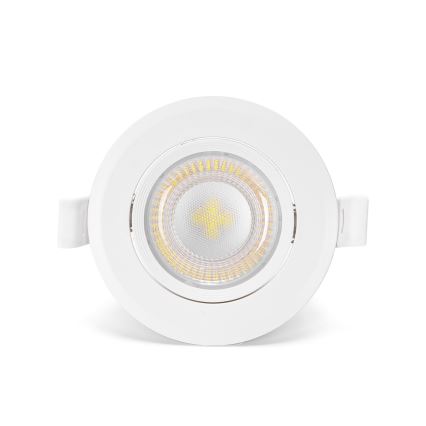 Aigostar - Juego de 3 focos empotrables LED/5W/230V 6500K Ø 8,5 cm blanco