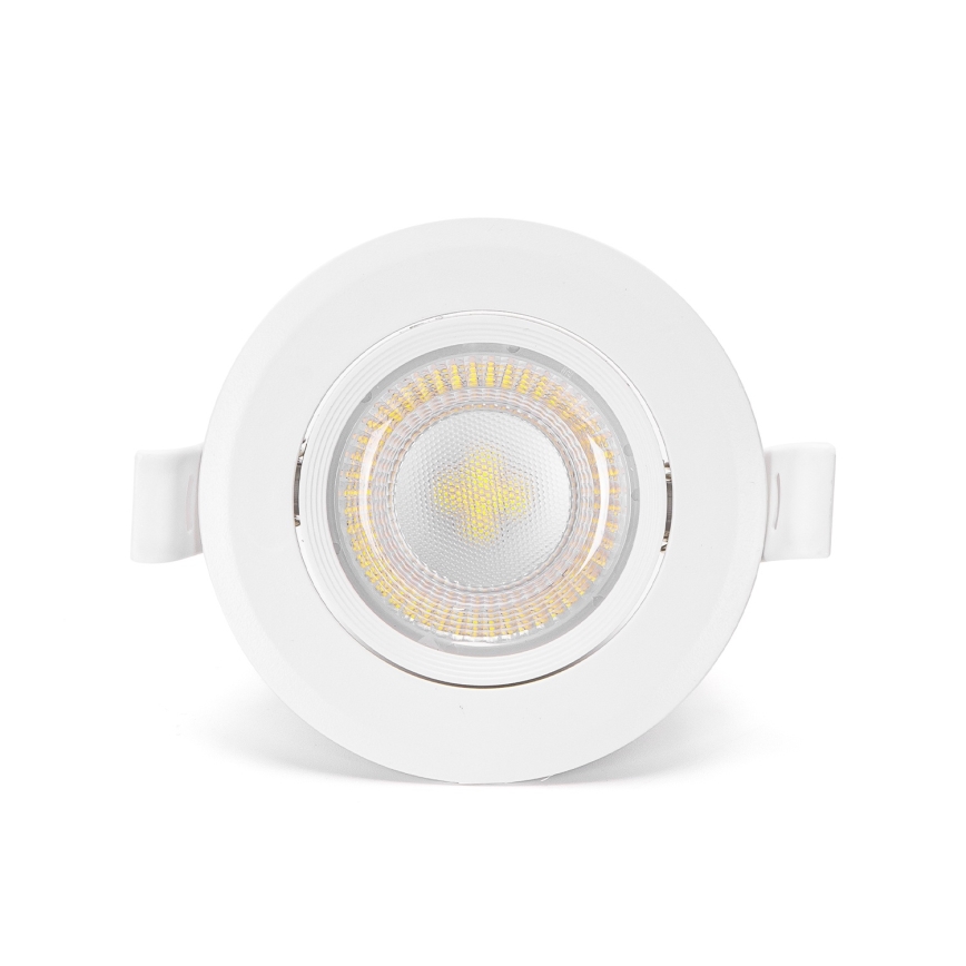 Aigostar - Juego de 3 focos empotrables LED/5W/230V 6500K Ø 8,5 cm blanco