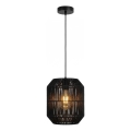 Aigostar - Lámpara colgante 1xE27/60W/230V negro
