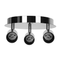 Aigostar - Lámpara de focos orientables 3xGU10/60W/230V cromo brillante