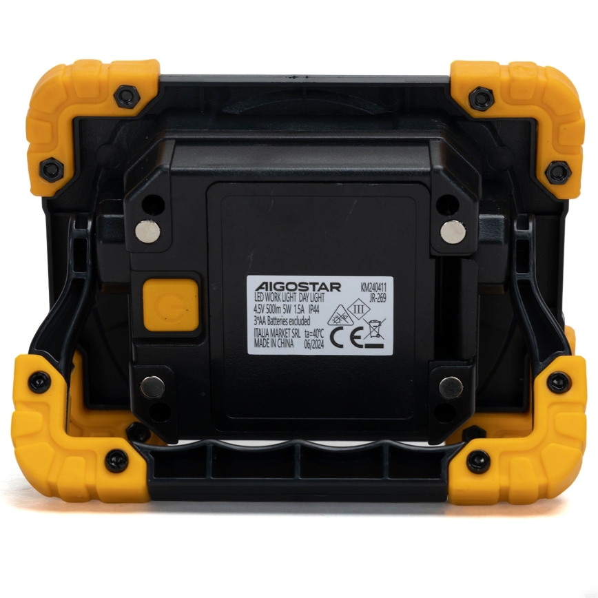 Aigostar - Lámpara de trabajo LED/5W/3xAA 6500K IP44
