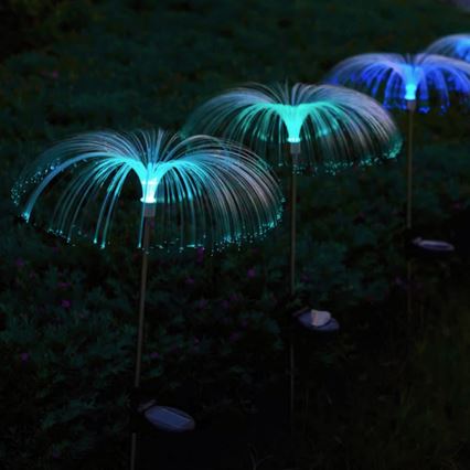 Aigostar - Lámpara decorativa solar LED RGB LED/0,03W/1,2V 300 mAh 70cm IP44