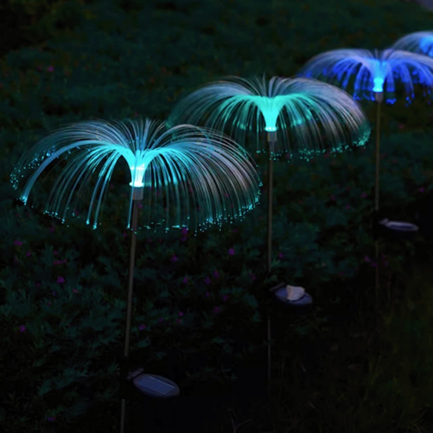 Aigostar - Lámpara decorativa solar LED RGB LED/0,03W/1,2V 300 mAh 70cm IP44