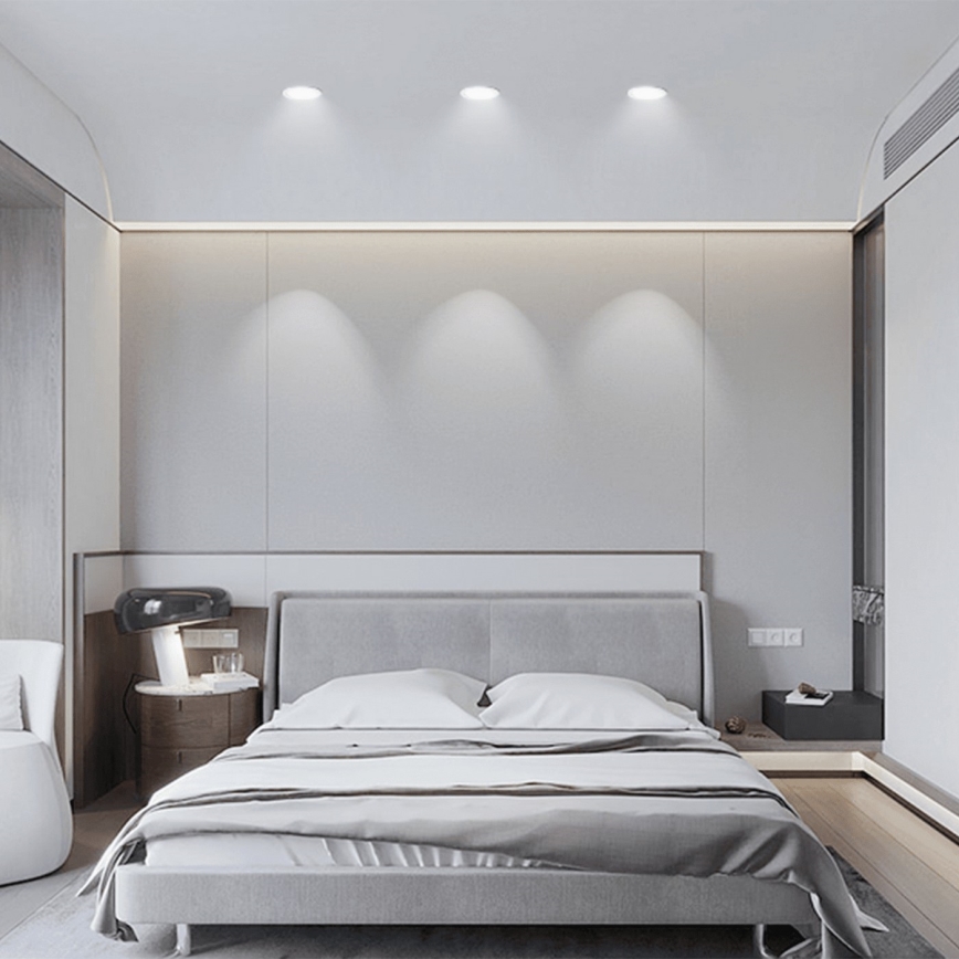 Aigostar - Lámpara empotrable de baño LED LED/4,8W/230V 6500K negro IP65