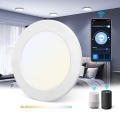 Aigostar - Lámpara empotrable LED regulable de exterior MESH LED/6W/230V 2700-6500K IP44 blanco