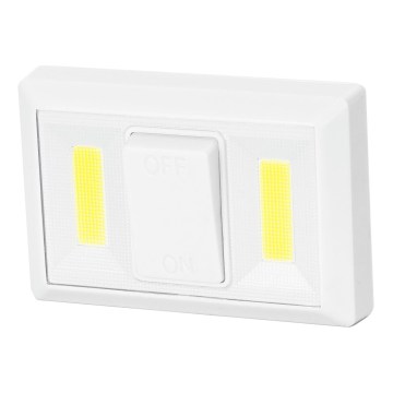 Aigostar - Lámpara nocturna portátil LED, 4x AAA, 6500K