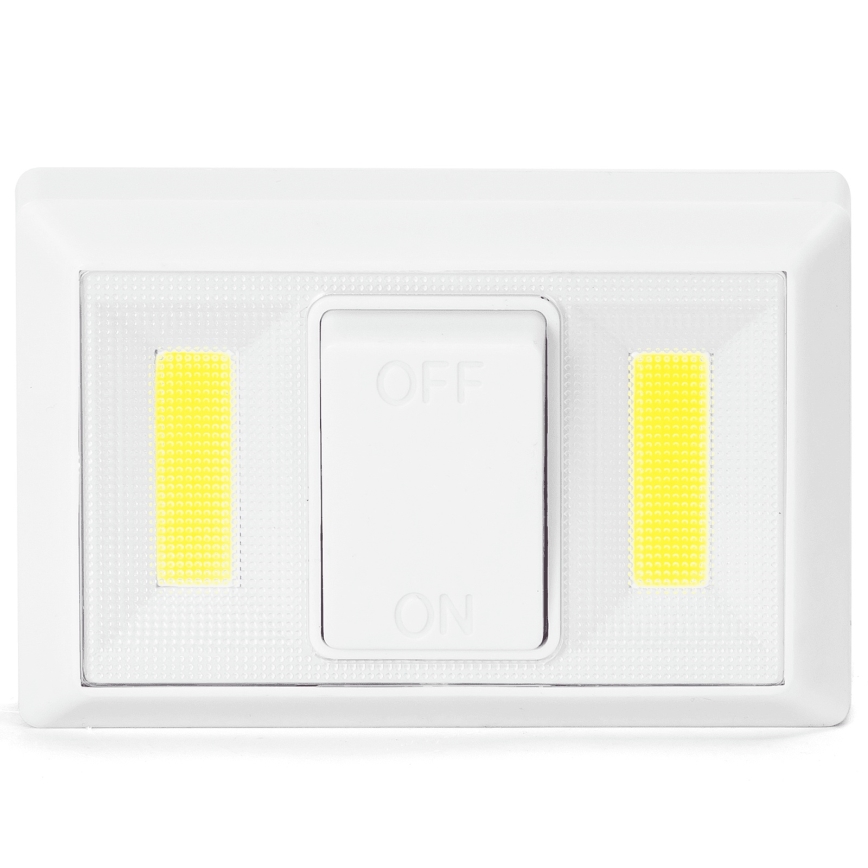 Aigostar - Lámpara nocturna portátil LED, 4x AAA, 6500K