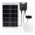 Aigostar - Lámpara solar LED 70 W / 12 V, 6000 mAh, 6500 K, IP65, diámetro 20,5 cm + mando a distancia