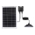 Aigostar - Lámpara solar LED/70W/12V 6000 mAh 6500K IP65 diámetro 23,5 cm + mando a distancia