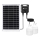 Aigostar - Lámpara solar LED con sensor 2xLED/35W/12V 6000 mAh 6500K IP65 Ø 10 cm + control remoto
