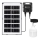 Aigostar - Lámpara solar LED con sensor LED/35W/12V 3000 mAh 6500K IP65 Ø 10 cm + mando a distancia