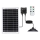 Aigostar - Lámpara solar LED con sensor LED/70W/12V 6000 mAh 6500K IP65 Ø 23,5 cm + mando a distancia