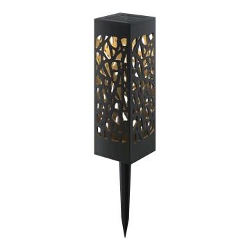Aigostar - Lámpara solar LED LED/0,006W/1,2V 28,5cm negro 2700K IP44 100 mAh
