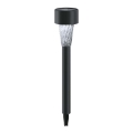 Aigostar - Lámpara solar LED LED/0,006W/1,2V 40 mAh 29,5 cm negro 6500K IP44