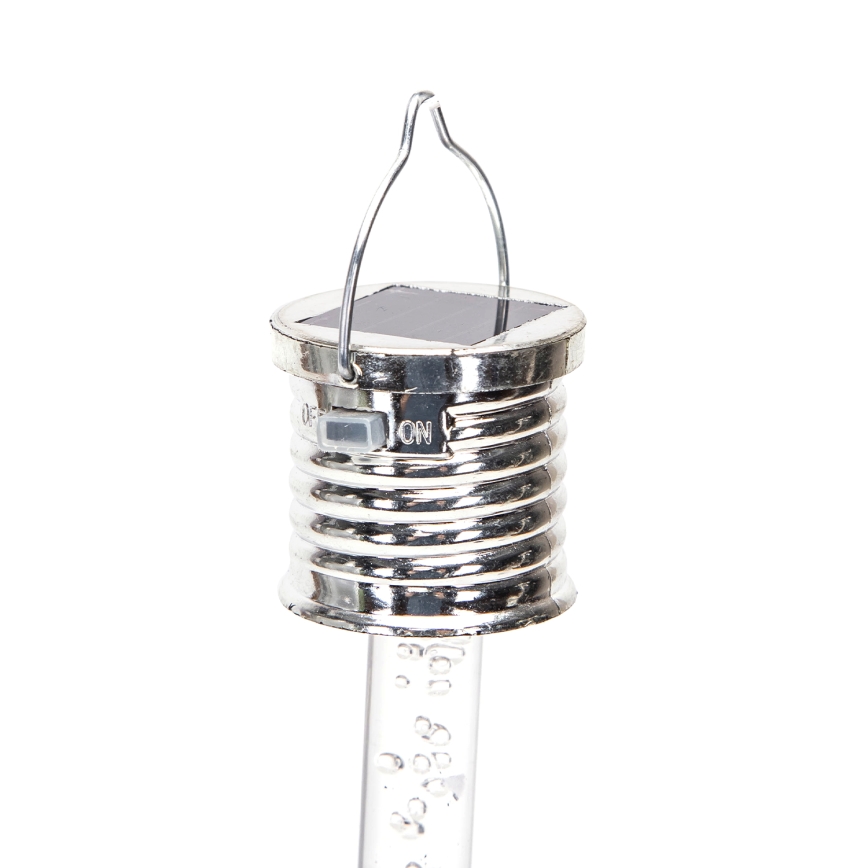 Aigostar - Lámpara solar LED LED/0,006W/1,2V cromo 40 mAh 6500K IP44