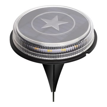 Aigostar - Lámpara solar LED LED/0,6W/5,5V 24,5 cm 500 mAh 3200K IP66 negro