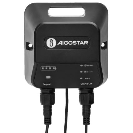 Aigostar - Lámpara solar LED LED/70W/12V 6000 mAh 6500K diá. 23,5 cm + control remoto