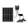 Aigostar - Lámpara solar LED tipo lustre 2x LED/70W/12V 12000 mAh 6500K IP65 Ø 23,5 cm + mando a distancia