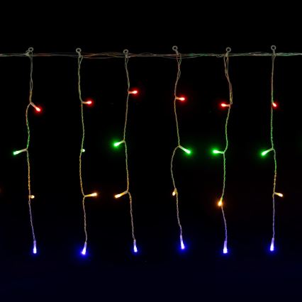 Aigostar - LED Cadena de luces navideñas para exterior 300xLED/8 funciones 3xAA 18x0,4m IP44 multicolor