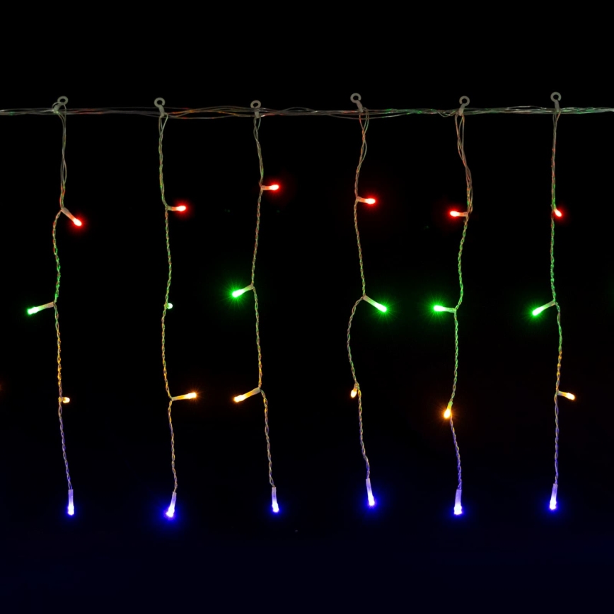 Aigostar - LED Cadena de luces navideñas para exterior 300xLED/8 funciones 3xAA 18x0,4m IP44 multicolor