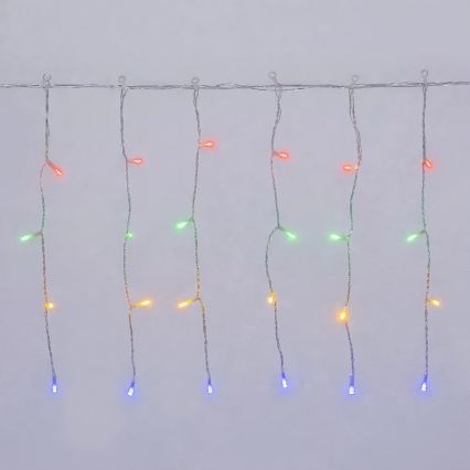 Aigostar - LED Cadena de luces navideñas para exterior 300xLED/8 funciones 3xAA 18x0,4m IP44 multicolor