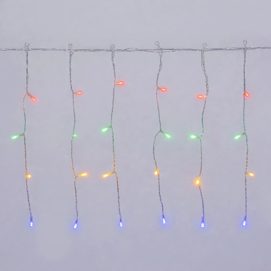 Aigostar - LED Cadena de luces navideñas para exterior 300xLED/8 funciones 3xAA 18x0,4m IP44 multicolor