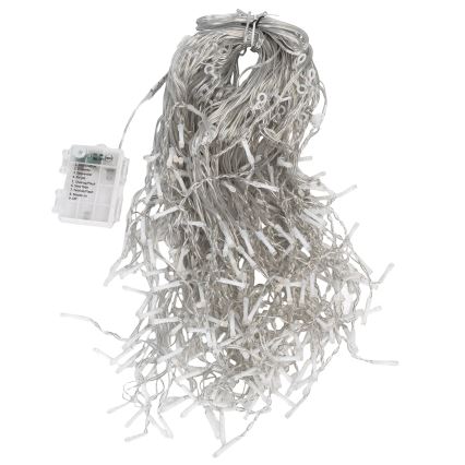 Aigostar - LED Cadena de luces navideñas para exterior 300xLED/8 funciones 3xAA 18x0,4m IP44 multicolor
