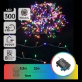 Aigostar -LED Cadena de luces navideñas para exterior 300 LEDs/8 funciones 3xAA 15,3m IP44 multicolor
