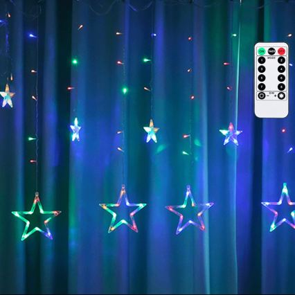 Aigostar - cadena de luces navideñas LED para exterior 120xLED/8 funciones 6x0,6m IP44 multicolor + mando a distancia