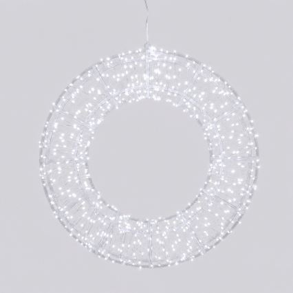 Aigostar - Decoración navideña exterior LED 540xLED/6W/230V IP44, blanco frío, aro de 45 cm