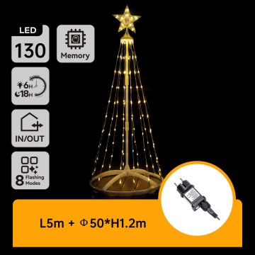 Aigostar - LED decoración navideña para exterior LED/3,6W/31/230V 2700K 120 cm IP44