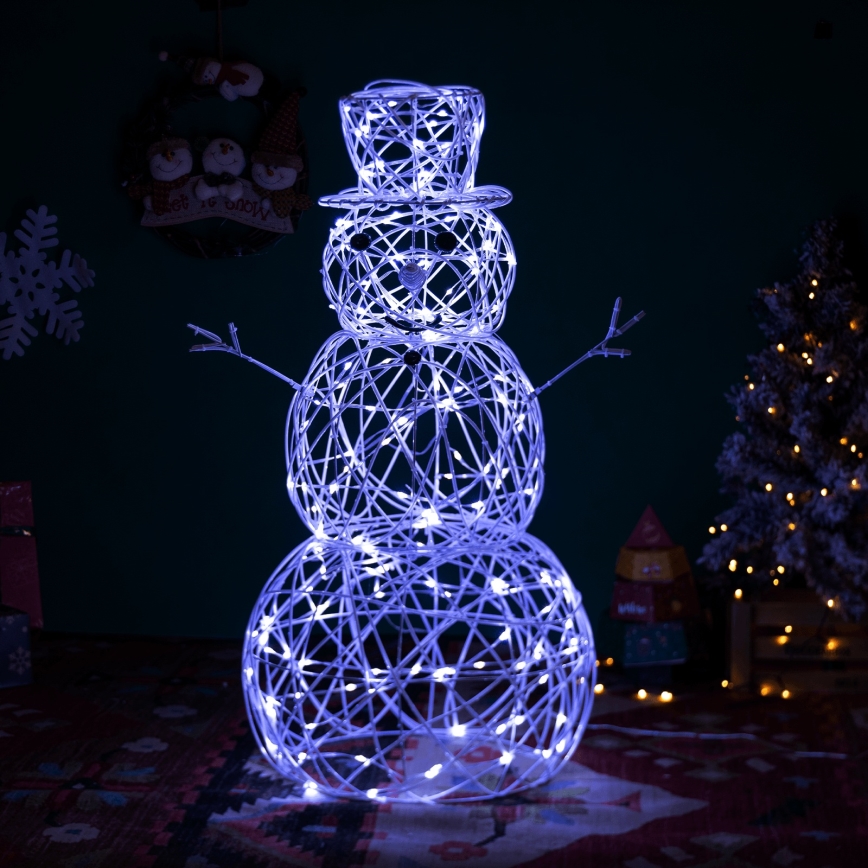 Aigostar - Decoración navideña LED de exterior LED/3,6W/31/230V 6500K 60 cm IP44 muñeco de nieve