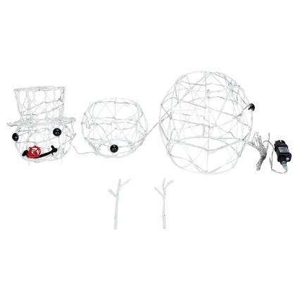 Aigostar - Decoración navideña LED de exterior LED/3,6W/31/230V 6500K 60 cm IP44 muñeco de nieve