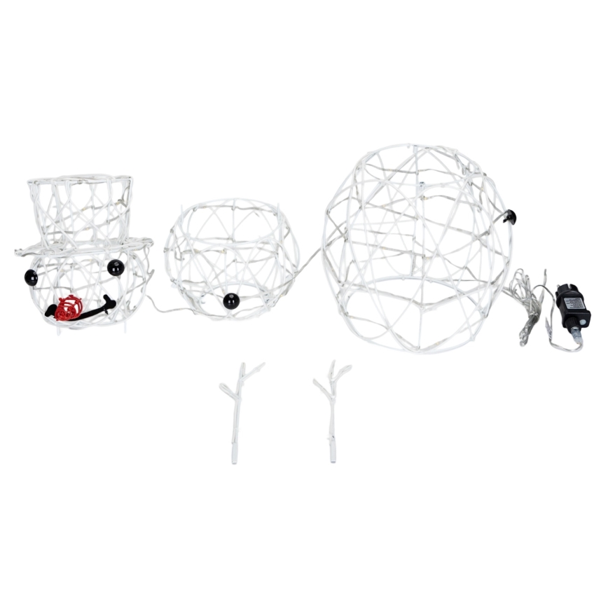Aigostar - Decoración navideña LED de exterior LED/3,6W/31/230V 6500K 60 cm IP44 muñeco de nieve