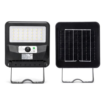 Aigostar - LED Farola solar con sensor LED/50W/3,2V 1000mAh 6500K + mando a distancia