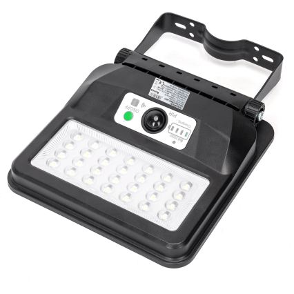 Aigostar - LED Farola solar con sensor LED/50W/3,2V 1000mAh 6500K + mando a distancia
