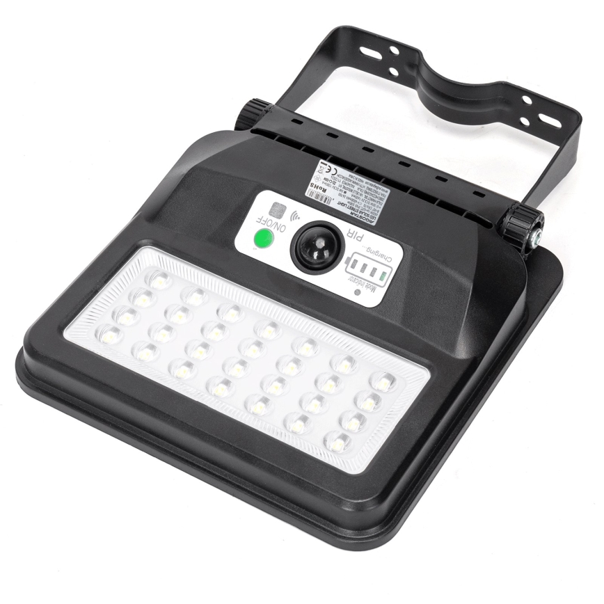 Aigostar - LED Farola solar con sensor LED/50W/3,2V 1000mAh 6500K + mando a distancia