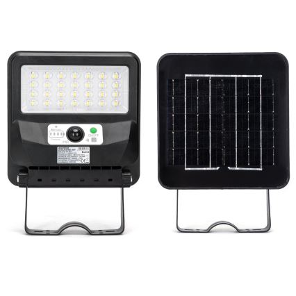 Aigostar - LED Farola solar con sensor LED/50W/3,2V 1000mAh 6500K + mando a distancia